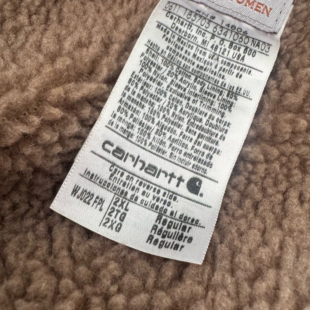 *RARE SZ/COLOR* Carhartt Sz 2XL XXL Light Purple/Pink Jacket Coat - Picture 7 of 9